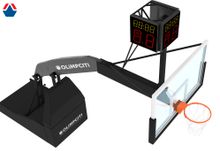 Стойка баскетбольная мобильная складная PRO, вынос 3250 с трехсторонним табло атаки