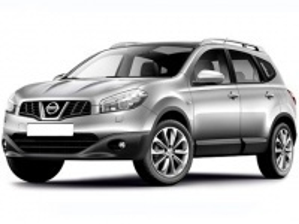 Автоковрики для Nissan Qashqai +2, 7-мест. Перемычка длинная. NJ10 (2008-2014)