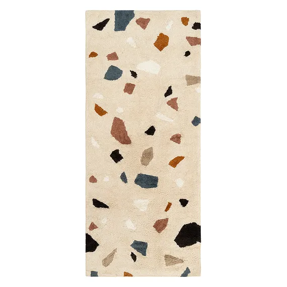Ковер из хлопка terrazzo poetry из коллекции ethnic, 70х160 см