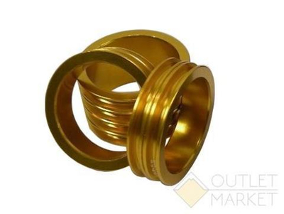 Алюминиевое кольцо Neco 1 1/8", 10 мм, облегченное, золотое