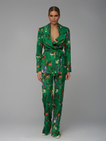 Зёленый пижамный костюм