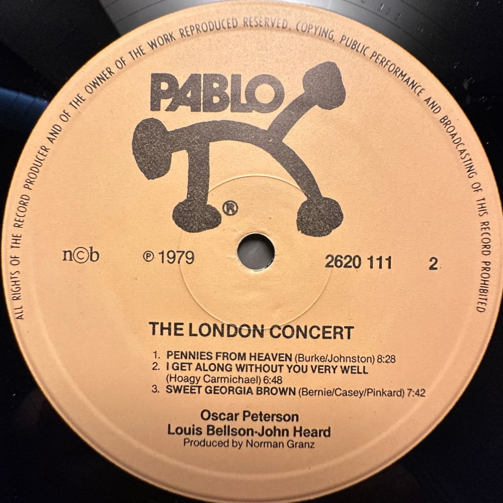 Oscar Peterson, Louis Bellson, John Heard - The London Concert 2LP (Скандинавия 1979г.)
