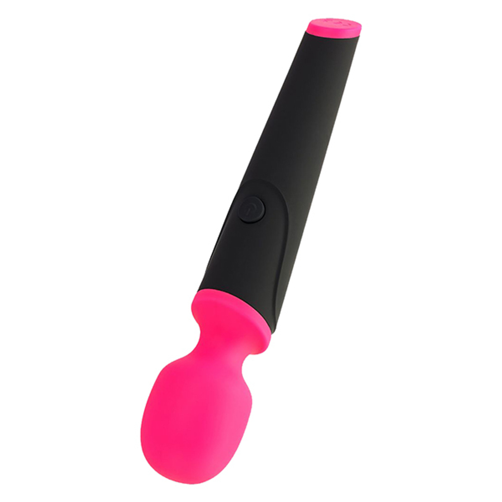 Черно-розовый вибростимулятор 19,5см ToyFa L'roina Aster 561023