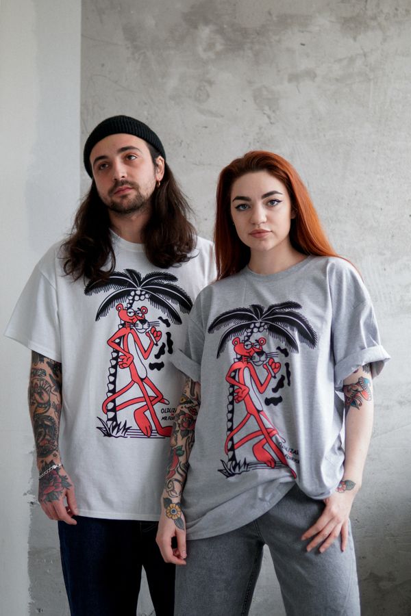 Футболка Pink Panther Серая - фото 6