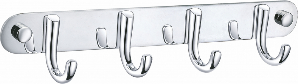 Вешалка с 4 крючками для ванной WONZON & WOGHAND, Хром (WW-9384-4)