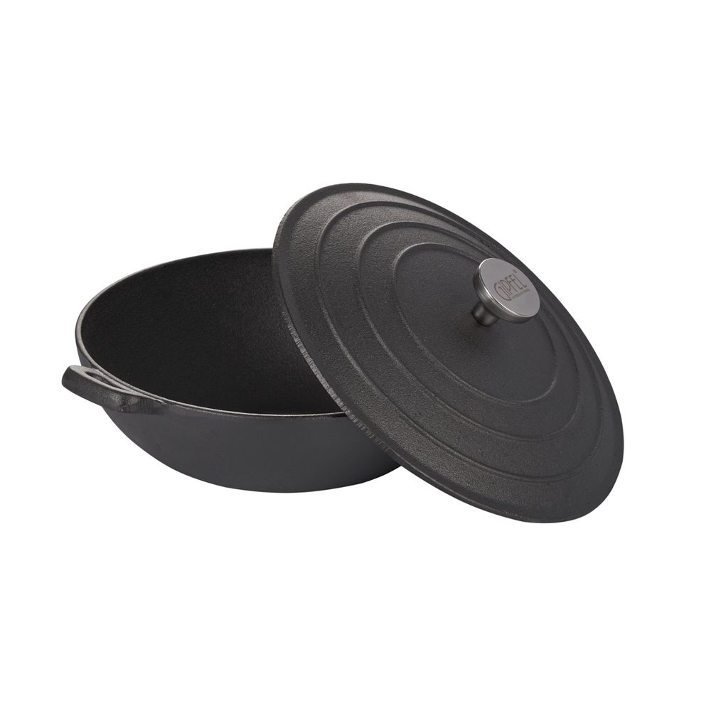 Сковорода-вок чугунная Gipfel Diletto 2147 24 см/2 л