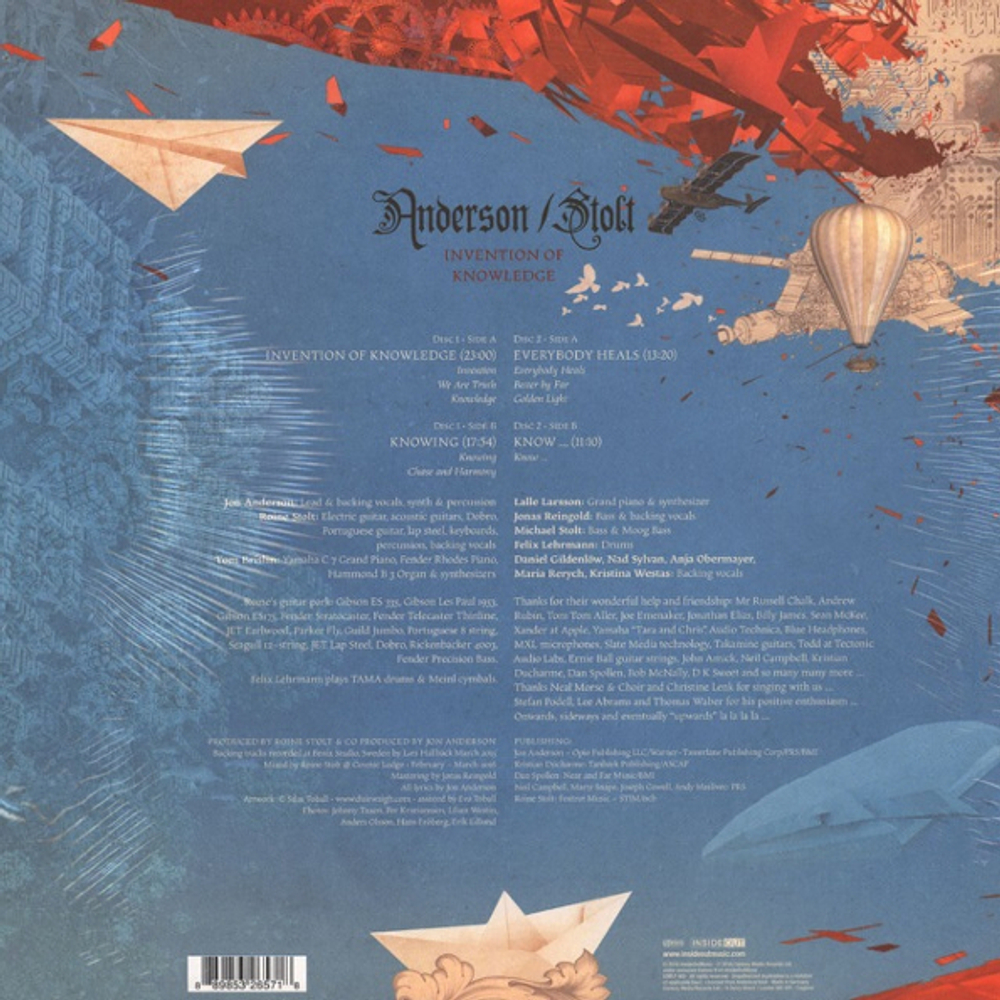 Jon Anderson, Roine Stolt / Invention Of Knowledge (2LP+CD)