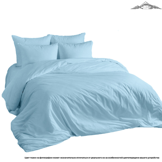 Поплин гладь. "Голубой" | ш.220 см | 115 г/м² | хлопок-100%