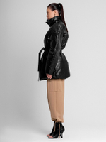 Куртка с объемным рукавом на молнии на утеплителе Alpolux