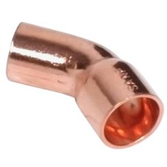 Полуотвод HAILIANG медный 45гр. однораструбный, 28 мм (EN1254-1)(10/150)