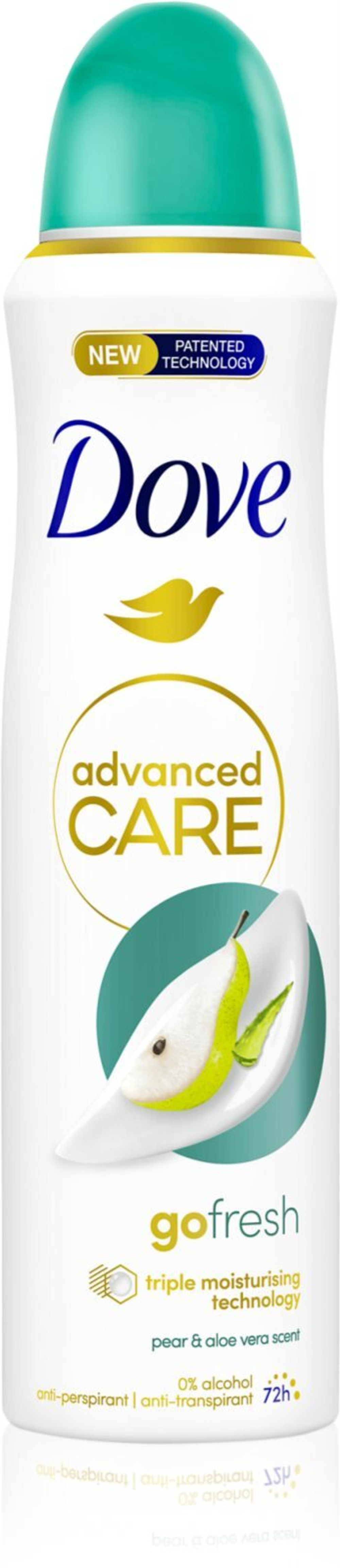 Dove Advanced Care Pear & Aloe - спрей-антиперспирант 72 часа /   150  ml  / GTIN 8720181291746