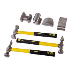 WDK-65468  Набор рихтовочный для кузовных работ, 7 предметов