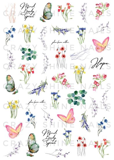 Слайдер-дизайн Crazy Shine Nails mini: Оранжерея