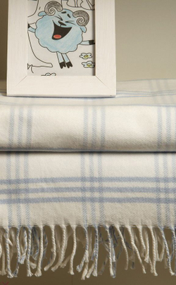 Элитный плед детский Lux 519 голубой от Luxberry