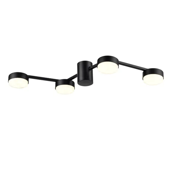 8187/4C COMFI LN25 207 черный, металл Люстра потолочная LED GX53 4*7W 220V SANATA