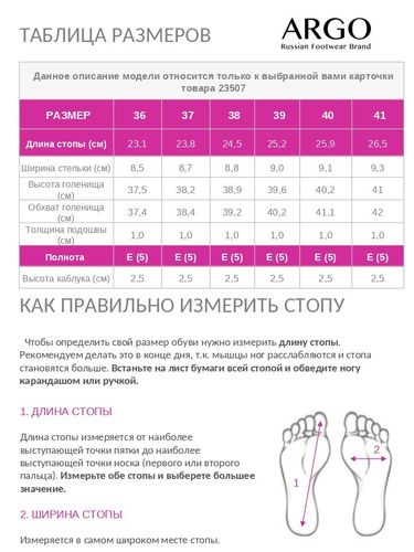 Сапоги женские ARGO Натуральная замша
