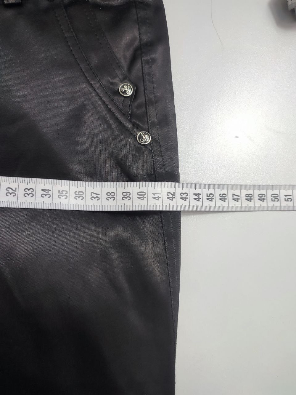 Брюки черные атласные 40 размер