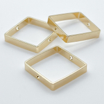 Коннектор-рамка Квадрат, цвет золото, размер 20*20 мм, цена за 1 шт