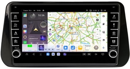 Магнитола для Hyundai Santa Fe 2020+ - Carmedia EW-1704 (кнопки и крутилки) Android 13, TS20, 6+128Гб, CarPlay, 4G SIM-слот