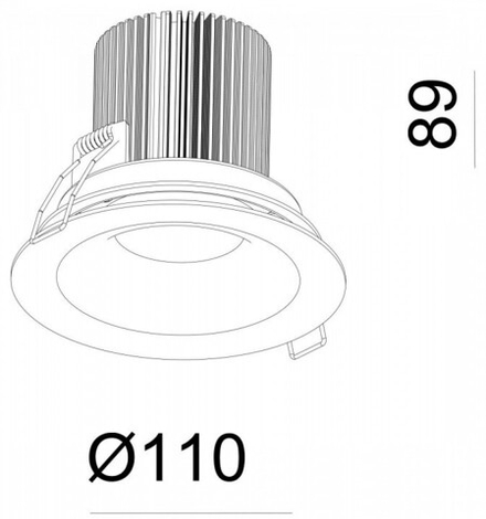 Встраиваемый светильник Deko-Light  565224