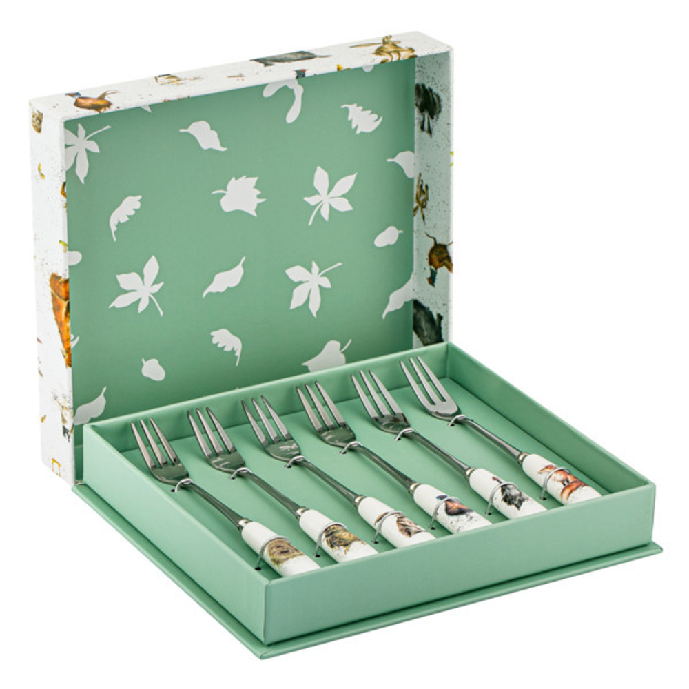 Набор вилок десертных 6шт 15см Royal Worcester Забавная фауна