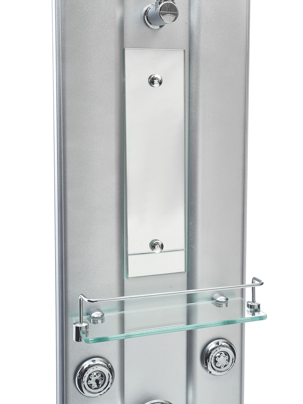 Душевая панель RIVER GURON 01 100х27 Прямоугольная  Пластик Хром