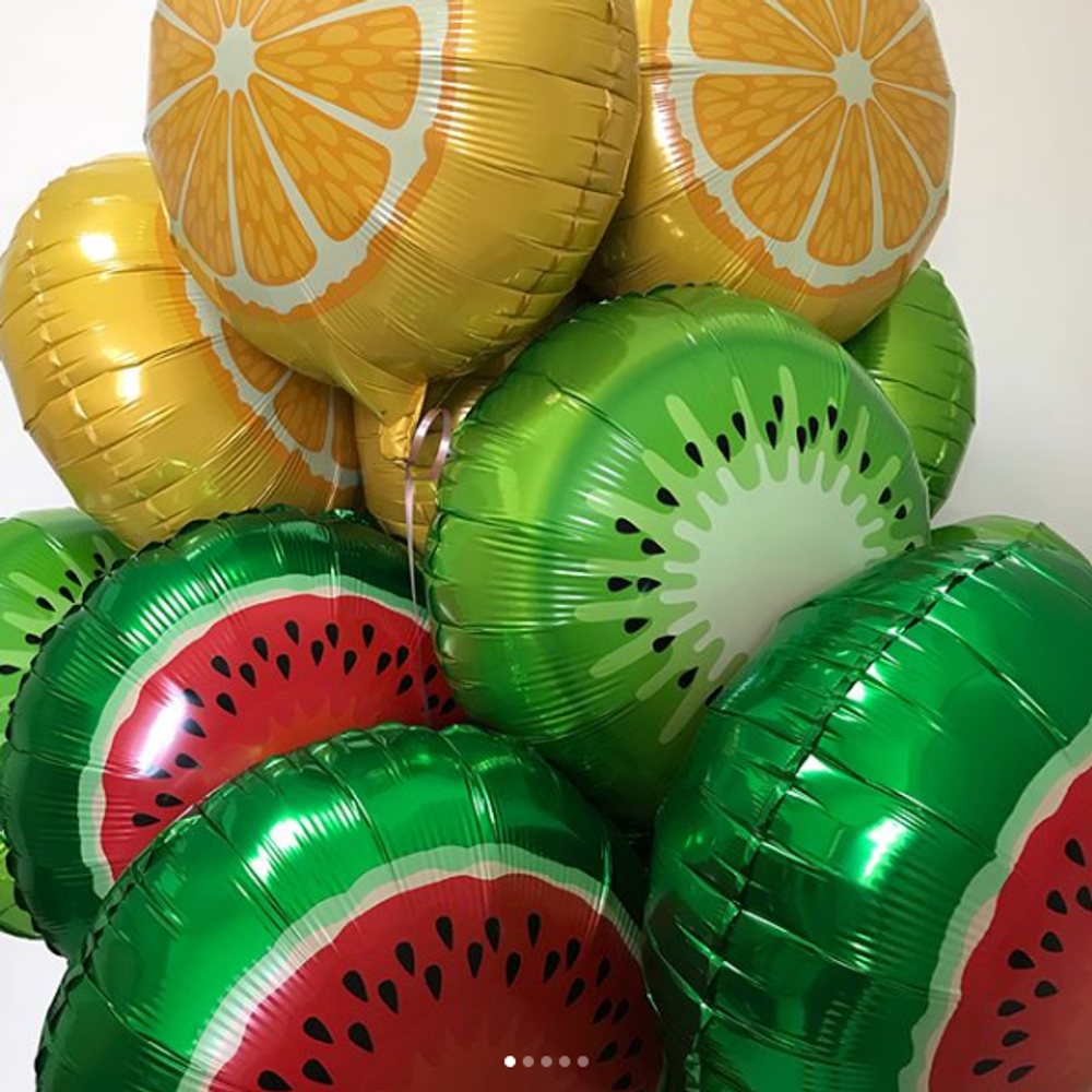 Шар (18"/46 см) Круг, Киви, Зеленый