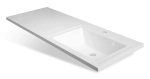 Тумба с раковиной Misty Чегет - 55 П-Чег-01055-01Н3Я (Раковина Эстет Даллас 120) белая