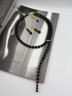 Серьги "Эйва" на золотой застежке