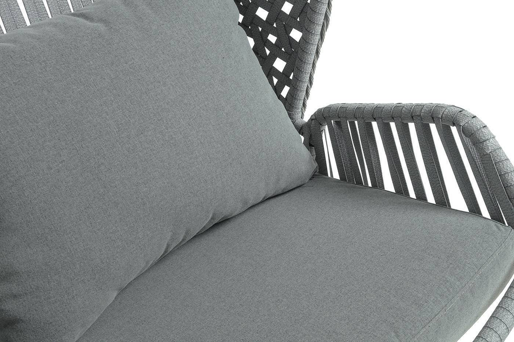 "Капри" подвесное кресло из искусственного ротанга, цвет серый