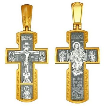 Крест. Распятие. Целители. Икона Божией Матери «Всецарица»