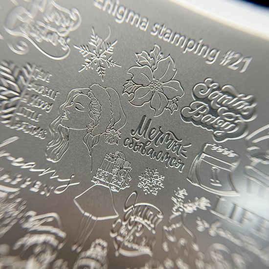 Пластина для стемпинга Enigma Stamping №021
