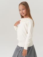 Джемпер школьный для девочки AT997  молочный