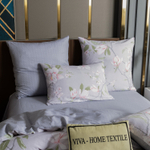 Комплект постельного белья Делюкс Сатин 100% хлопок на резинке LR436