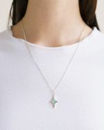 Подвеска Mar с зеленым опалом