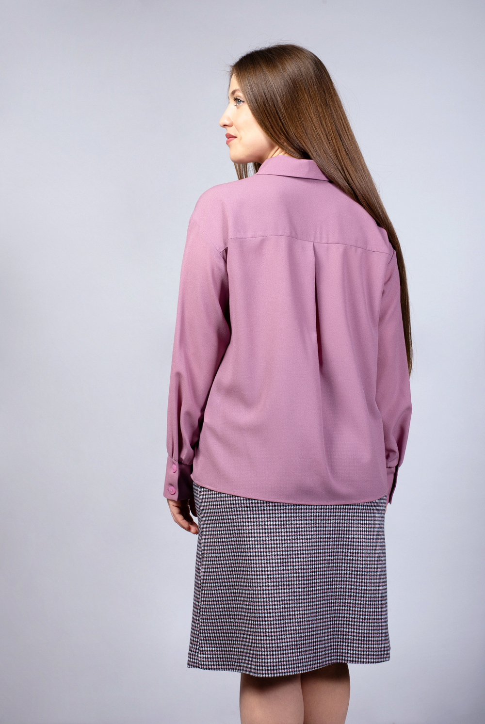 Блузка женская 3366ВП, пепельная роза #84ПР093366ВП