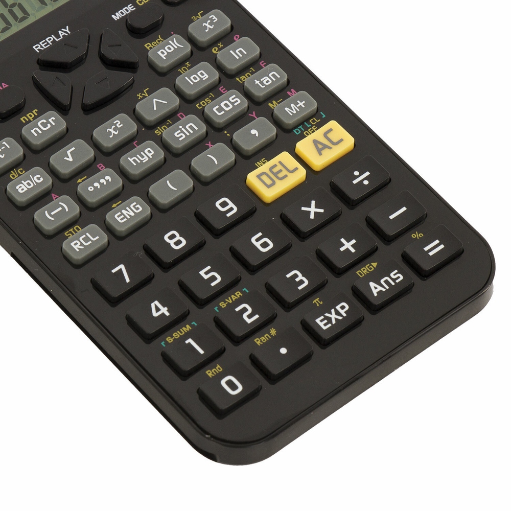Калькулятор инженерный BRAUBERG SC-850 (163х82 мм) 240 функций 10+2 разрядов двойное питание черный