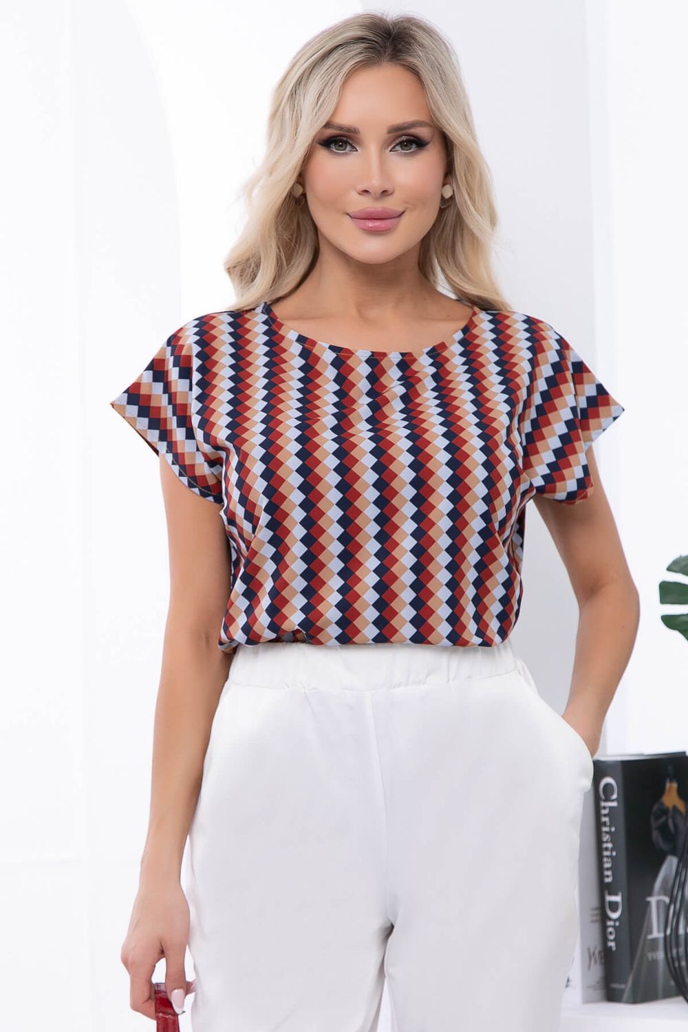 Блуза "Предвкушение" (геометрия) Б7031 LT Collection (Акция)