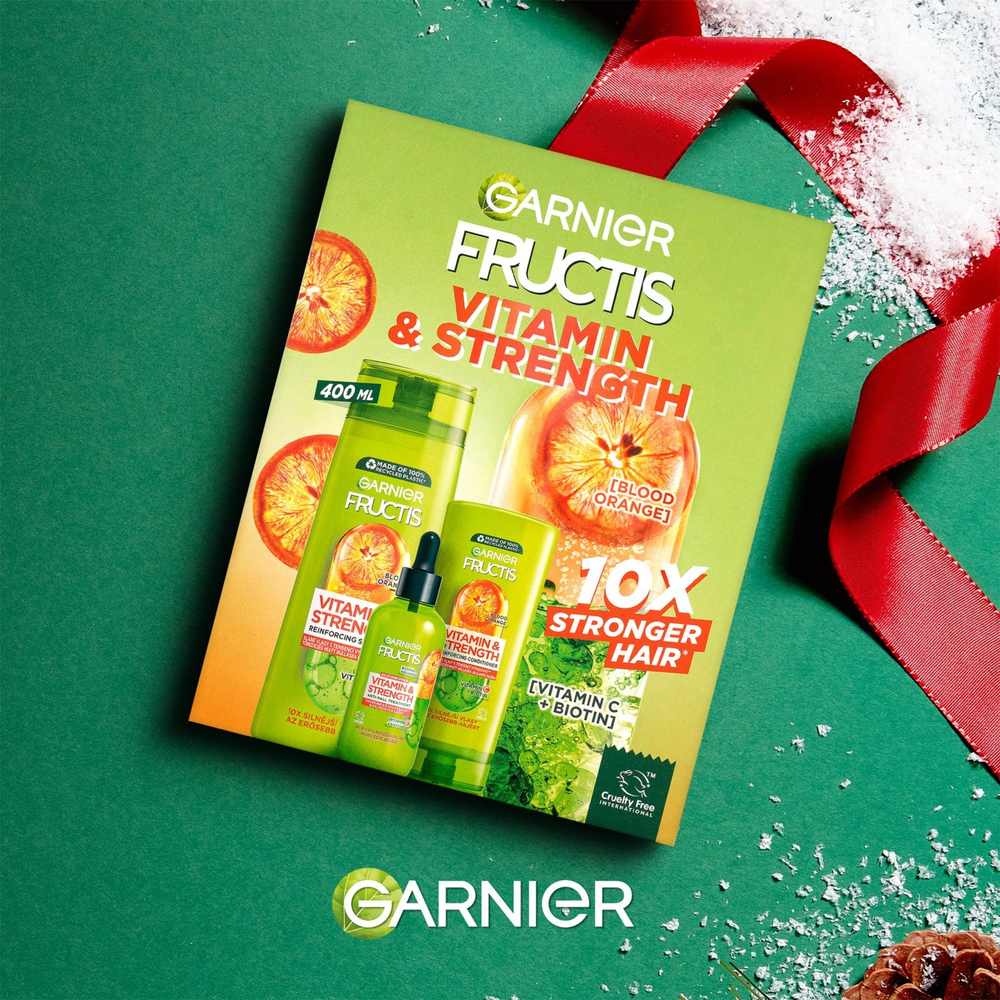 Garnier Fructis Vitamin & Strength - подарочный набор (для слабых, склонных к выпадению волос) /   / GTIN 8592807573358