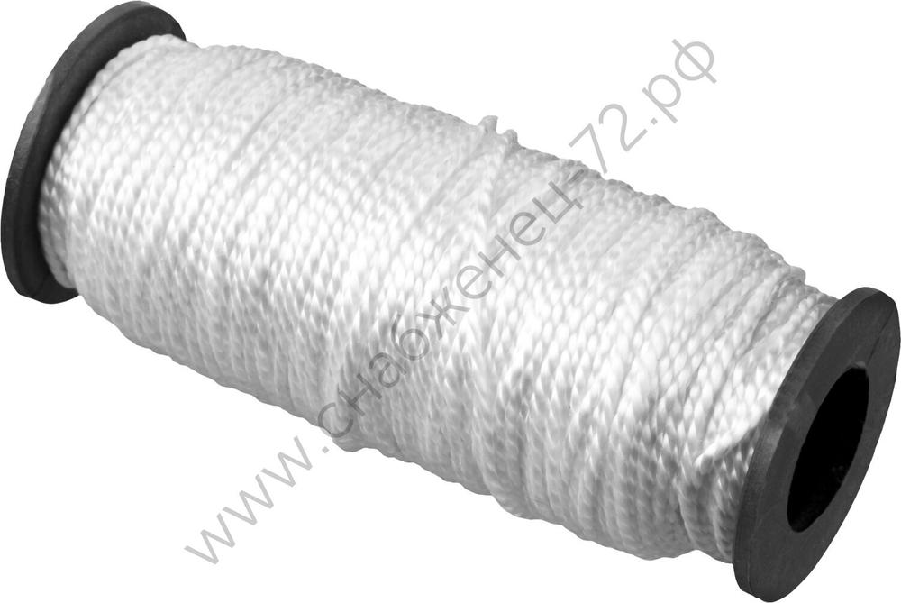 СИБИН 2.0 мм, 50 м, 45 кгс, крученый, катушка, капроновый шнур (50527)