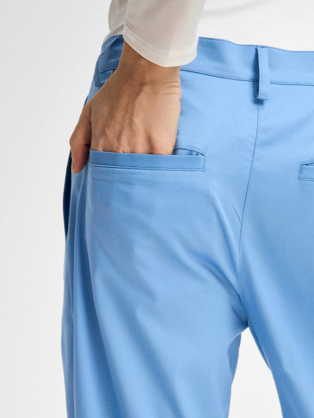 Брюки медицинские женские Юми, эйр блю хлопок