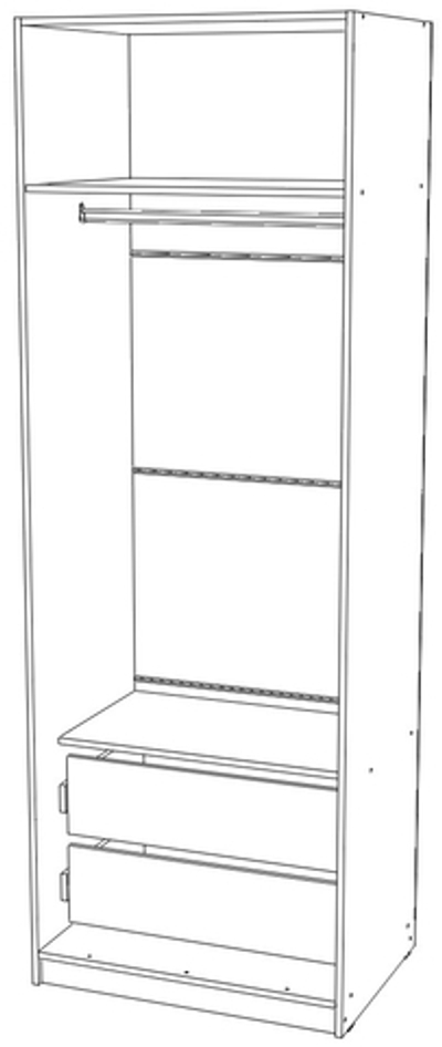 шкаф двухстворчатый 600×800×2300 Вектор