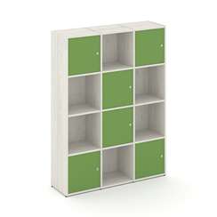 Locker plus Комплект №6 LK.K-006 Дуб Наварра/Зеленый 1188*350*1593