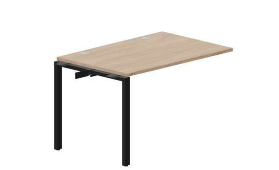 стол Strike 1180х780х750мм (2 громмета) - приставной элемент