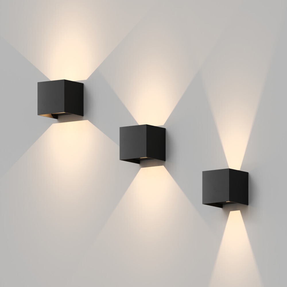 DK9770-BK Настенный светодиодный уличный светильник MALBEC, IP54, 6 Вт, 3000K, черный, алюминий