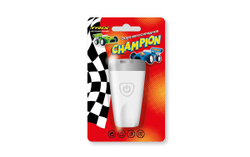 Фара TRIX Champion детская, передняя, 1 супер яркий белый диод, линза,3 режима, силикон, белая