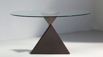 Дизайнерский стол AVA ROUND DINING TABLE IN GLASS