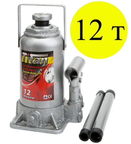 Домкрат гидравлический, бутылочный Titan 2т, 160-300мм.