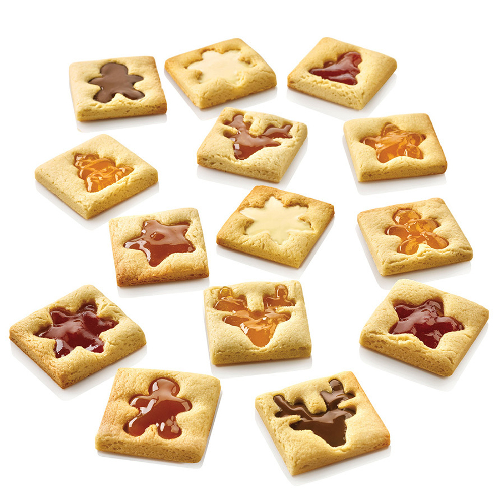 Форма для приготовления печенья Silikomart Winter Holiday 24х15х2см