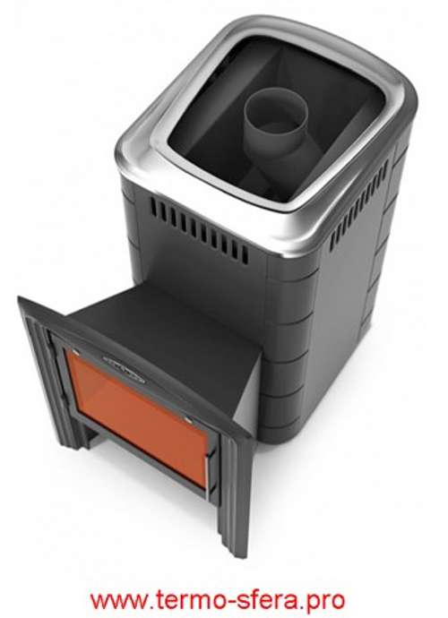 Банная в баню Тунгуска 2017 Inox Витра антрацит